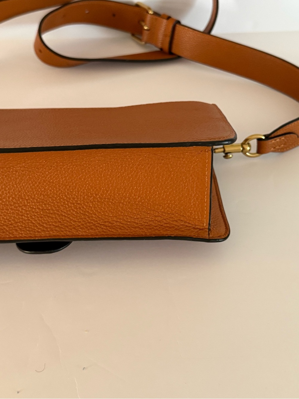 Coach Tabby 26 Hazelnut Leather Crossbody Bag C3888 Missing Shoulder Strap - Picture 12 of 16